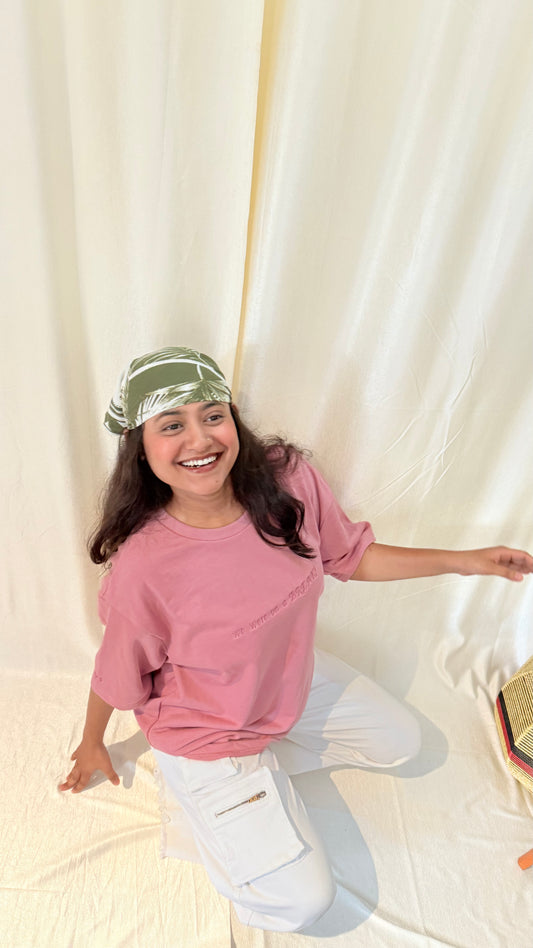 Oversized Embroidery T-Shirt | Unisex fit |RACHEL