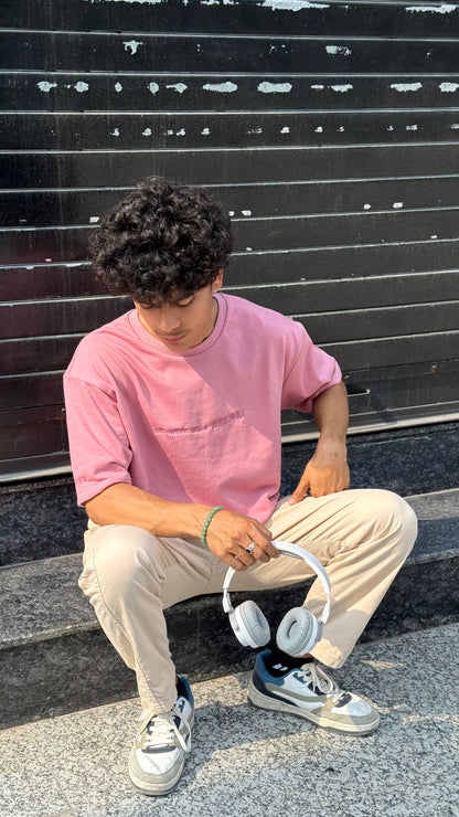 Oversized Embroidery T-Shirt | Unisex fit |RACHEL