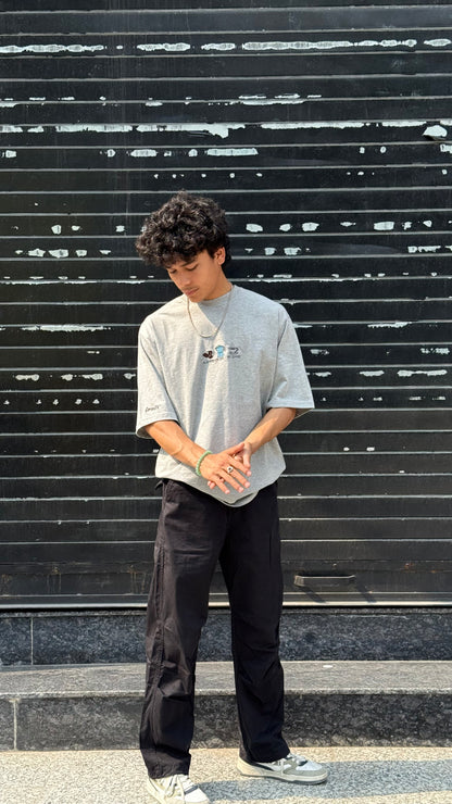 Oversized Embroidery T-Shirt | Unisex fit | Bean There, Brewed That