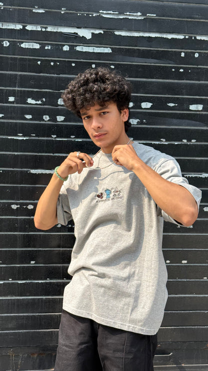 Oversized Embroidery T-Shirt | Unisex fit | Bean There, Brewed That