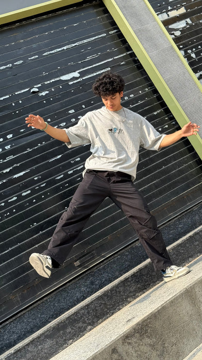 Oversized Embroidery T-Shirt | Unisex fit | Bean There, Brewed That