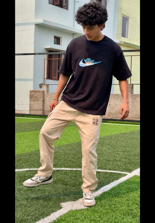 Oversized Embroidery T-Shirt | Unisex fit | SQUIRTLE